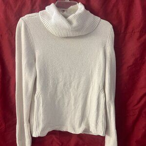White Cowl neck sweater